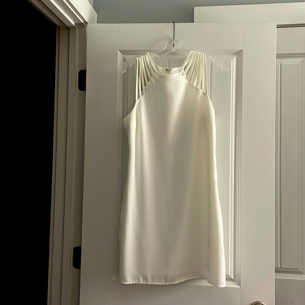 She + Sky white dress. Lined. Size Large fits more like M/L.